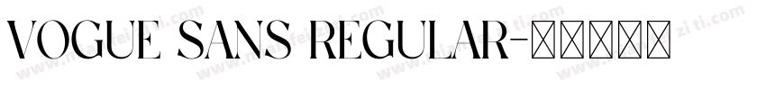 Vogue Sans Regular字体转换